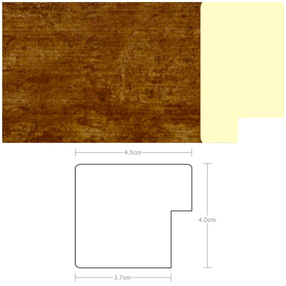 Listwa 970530 miedziany 45mm, cena za mb