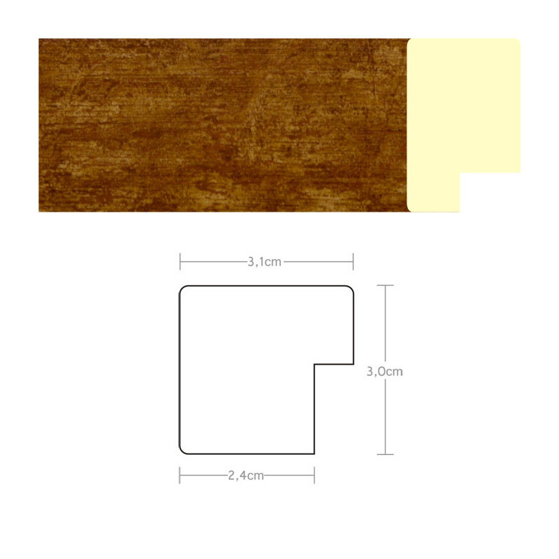 Listwa 970531 miedziany 31mm, cena za mb