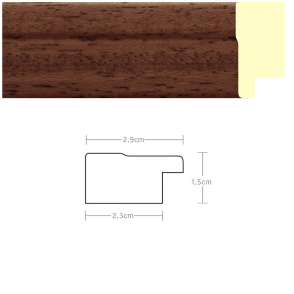 Listwa 970601 ciemny brąz 29mm, cena za mb