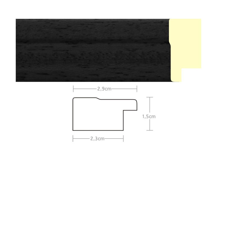 Listwa 970602 czarny 29mm, cena za mb