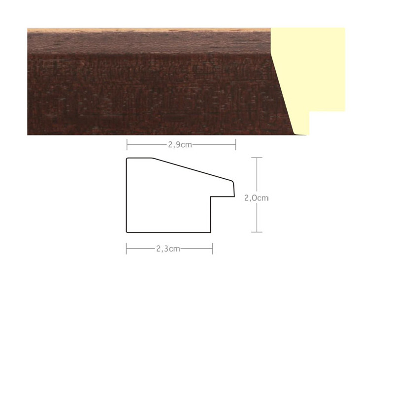 Listwa 970611 ciemny brąz 29mm, cena za mb