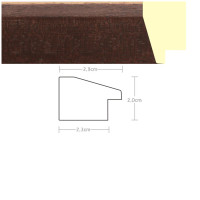Listwa 970611 ciemny brąz 29mm, cena za mb