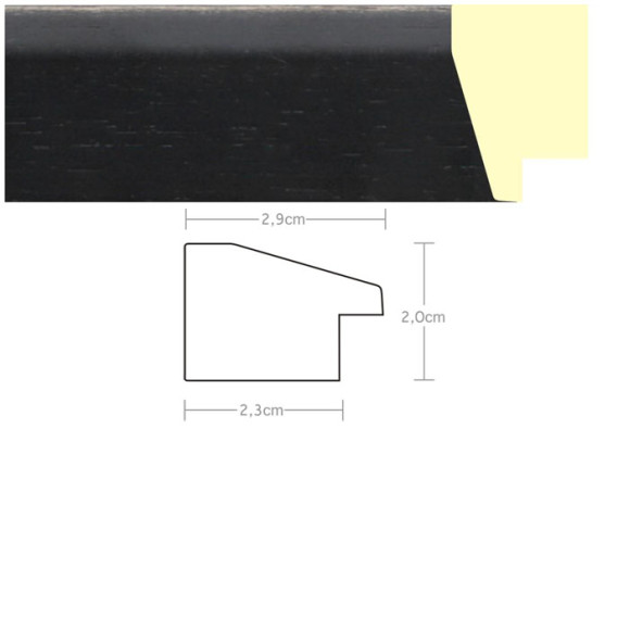 Listwa 970612 czarny 29mm, cena za mb