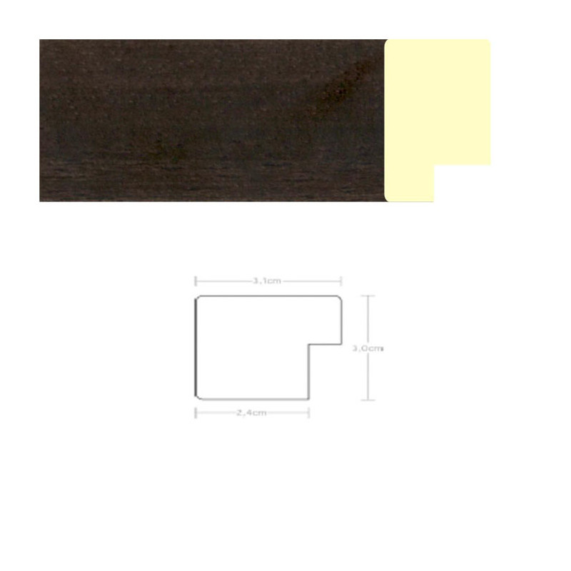 Listwa 970621 ciemny brąz 31mm, cena za mb