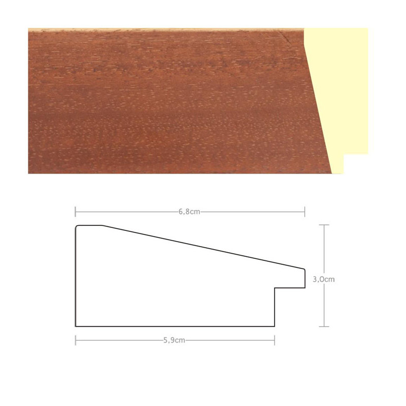 Listwa 970630 jasny brąz 68mm, cena za mb