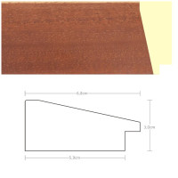 Listwa 970630 jasny brąz 68mm, cena za mb