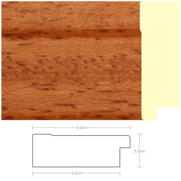 Listwa 970640 jasny brąz 60mm, cena za mb