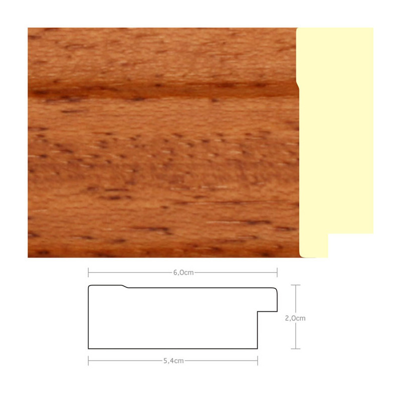 Listwa 970640 jasny brąz 60mm, cena za mb