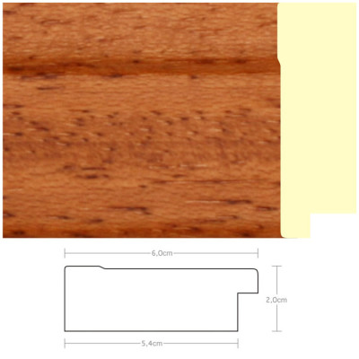 Listwa 970640 jasny brąz 60mm, cena za mb