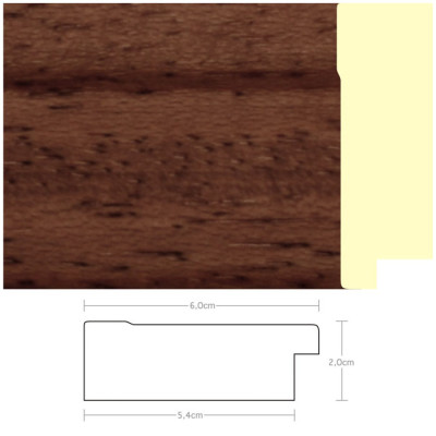 Listwa 970641 ciemny brąz 60mm, cena za mb