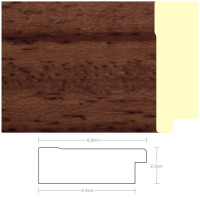 Listwa 970641 ciemny brąz 60mm, cena za mb