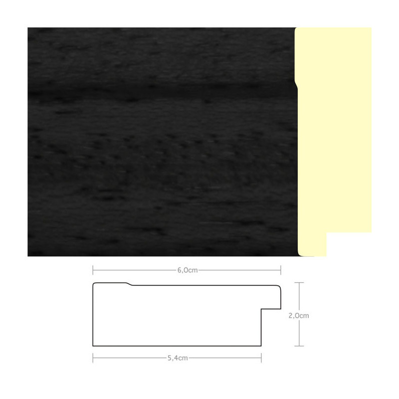 Listwa 970642 czarny 60mm, cena za mb