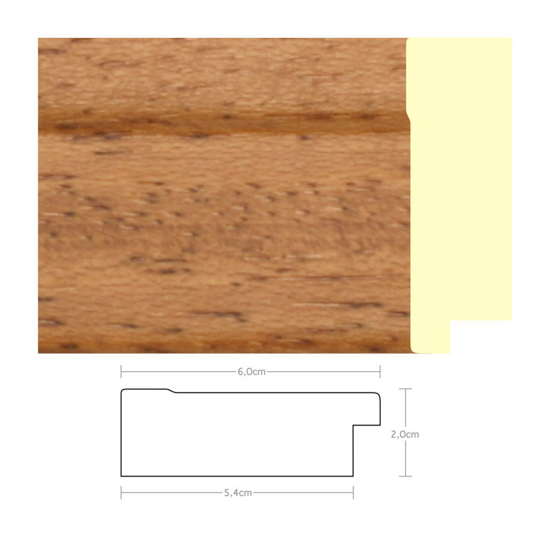 Listwa 970643 jasny brąz 60mm, cena za mb