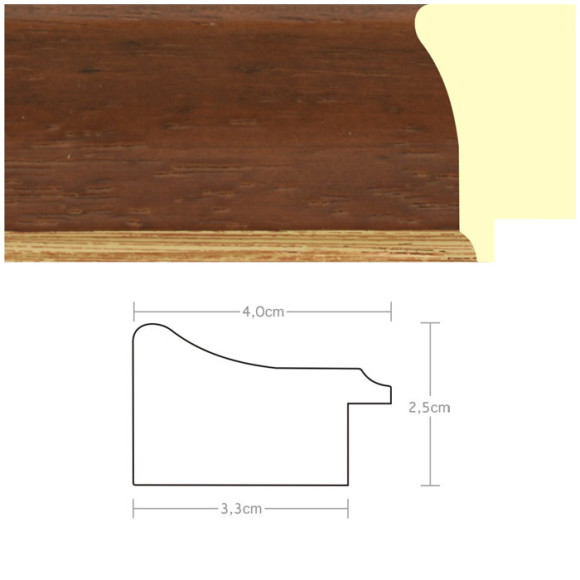 Listwa 970800 brąz / złoto 40mm, cena za mb