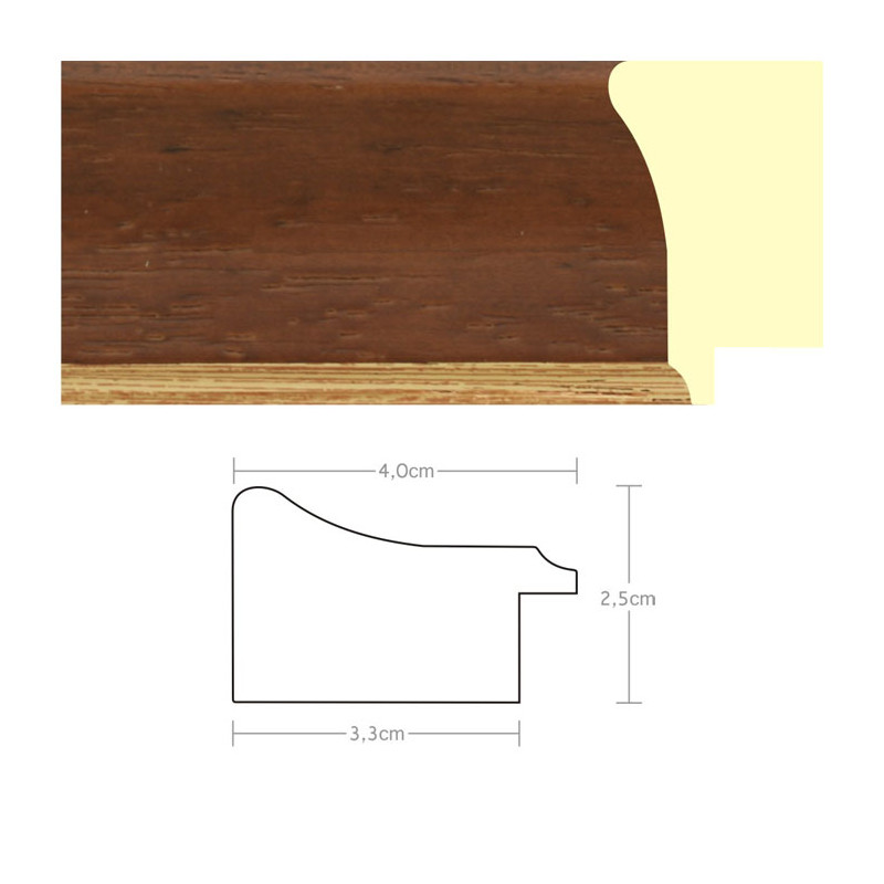 Listwa 970800 brąz / złoto 40mm, cena za mb