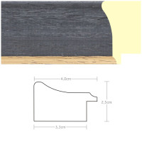 Listwa 970802 niebieski / złoto 40mm, cena za mb