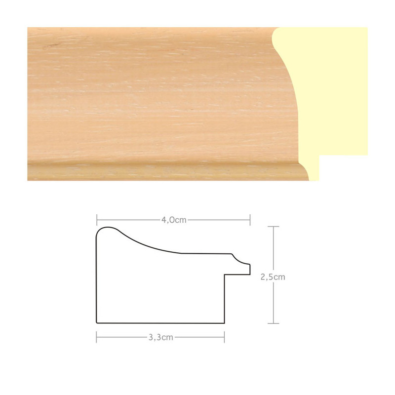 Listwa 970803 żółty / złoto 40mm, cena za mb