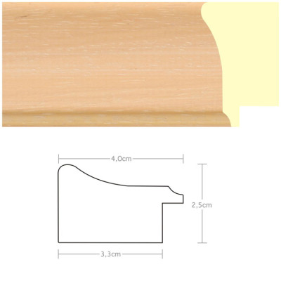 Listwa 970803 żółty / złoto 40mm, cena za mb