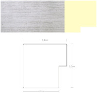 Listwa 970820 srebrny 50mm, cena za mb