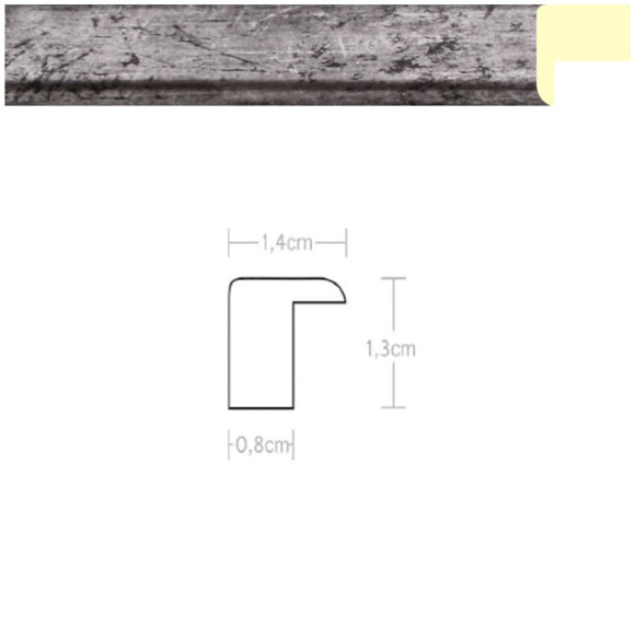 Listwa 970854 srebrny 14mm, cena za mb