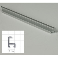 Listwa AL-1 anodowana srebrna, cena za mb