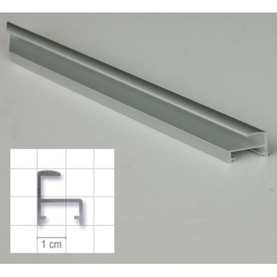 Listwa AL-3 anodowana srebrna, cena za mb