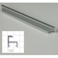 Listwa AL-3 anodowana srebrna, cena za mb
