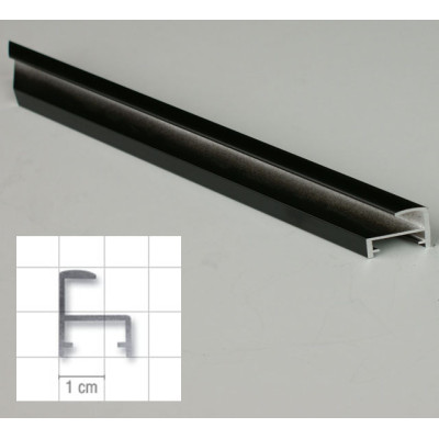 Listwa AL-3 czarna, cena za mb