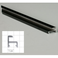 Listwa AL-3 czarna, cena za mb