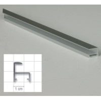 Listwa AL-10 anodowana srebrna, cena za mb