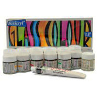 Komplet farb do szkła Fevicryl 6x10ml + 1x15ml