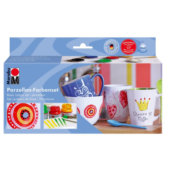 Zestaw farb do porcelany 6x15ml