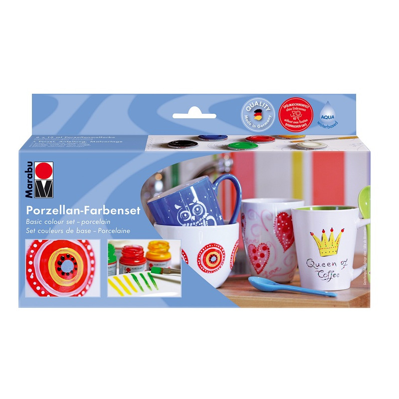 Zestaw farb do porcelany 6x15ml