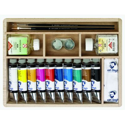 Zestaw farb olejnych Van Gogh 10x40ml + media + akcesoria