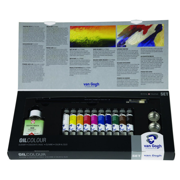 Zestaw farb olejnych Van Gogh 10x20ml + medium + akcesoria
