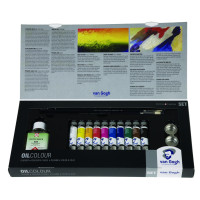Zestaw farb olejnych Van Gogh 10x20ml + medium + akcesoria