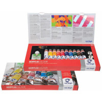 Zestaw farb akrylowych Van Gogh 10x40ml +medium + akcesoria
