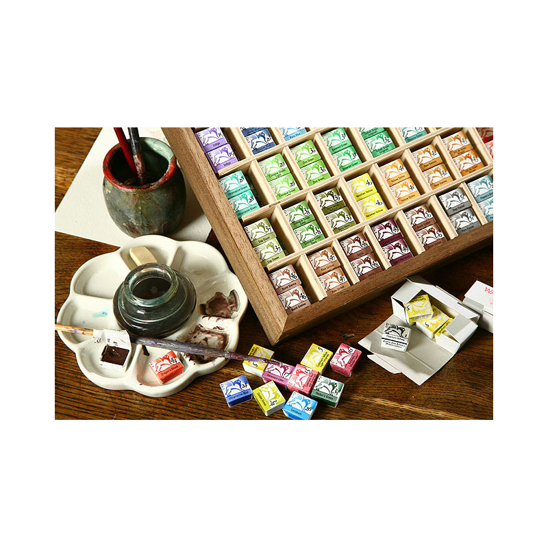 Farba akwarelowa w półkostkach 1,5ml