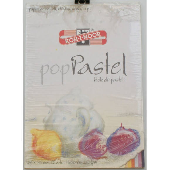 Blok do pasteli suchych biały 220g 24,5/34,5 20ark.