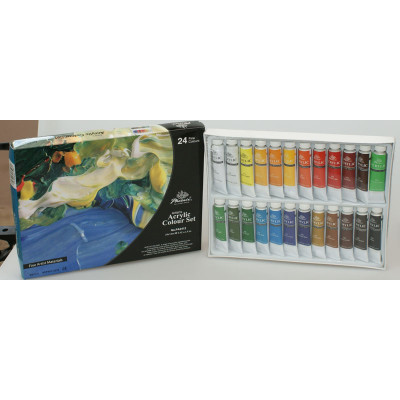 Zestaw farb akrylowych Phoenix 24 kolory po 12ml