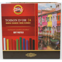 Pastele suche Toison Dor kwadratowe soft 24 kolory