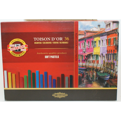 Pastele suche Toison Dor kwadratowe soft 36 kolorów