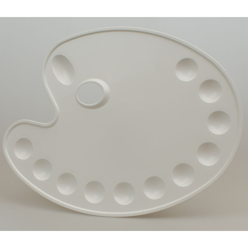 Paleta plastikowa owalna z 11 komorami 27x36cm