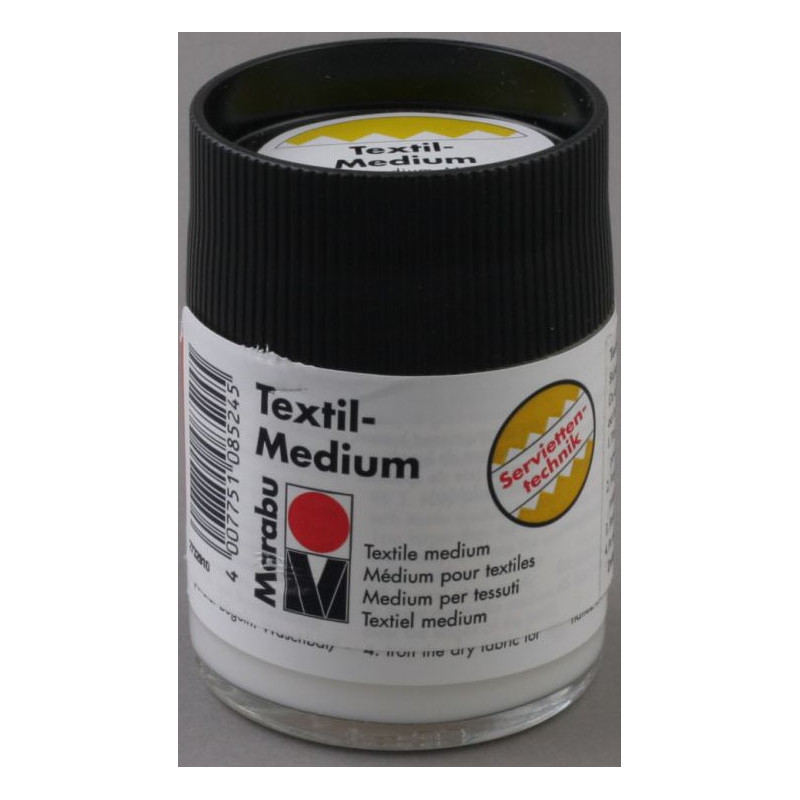 Bezbarwne medium do tkanin do decoupage 50 ml