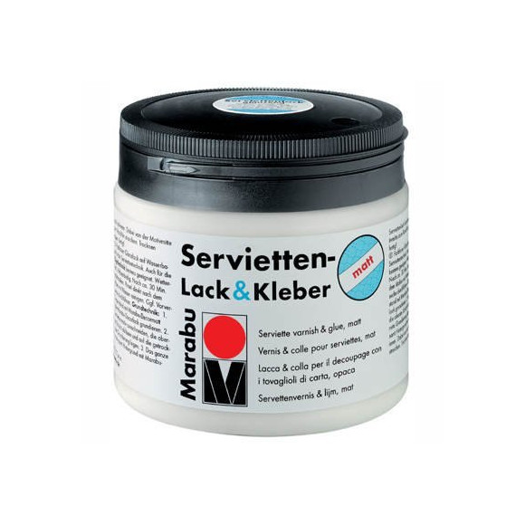 Klej z lakierem utwardzjącym Servietten Lack & Kleber mat 500 ml