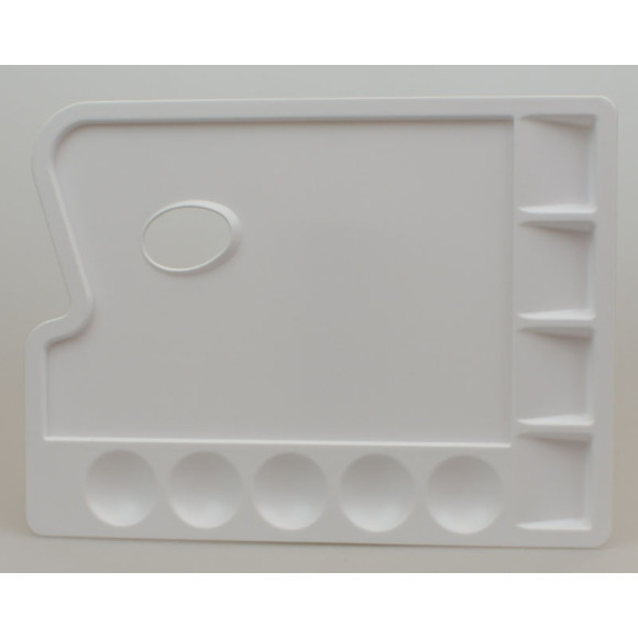 Paleta plastikowa prostokątna z 9 komorami 22x30cm