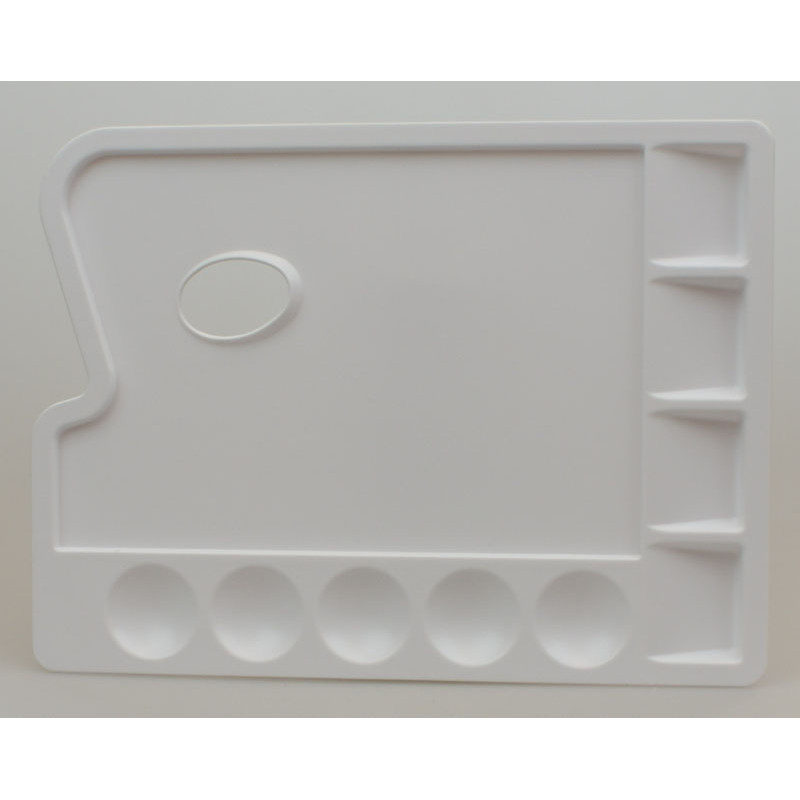 Paleta plastikowa prostokątna z 9 komorami 22x30cm