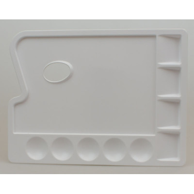 Paleta plastikowa prostokątna z 9 komorami 22x30cm