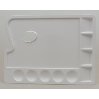 Paleta plastikowa prostokątna z 9 komorami 22x30cm