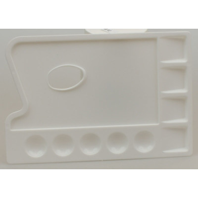Paleta plastikowa prostokątna z 9 komorami 16x24cm